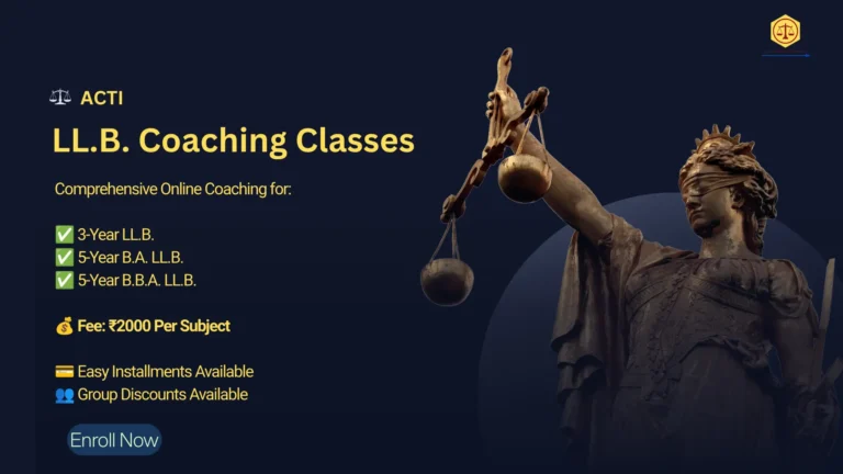 LL.B. Coaching Classes
